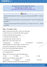 Đề thi học kì 2 KHTN 6 Chân trời sáng tạo - Đề 3